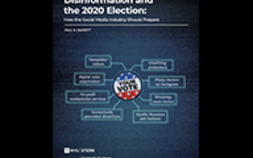 Disinformation and the 2020 Election cover