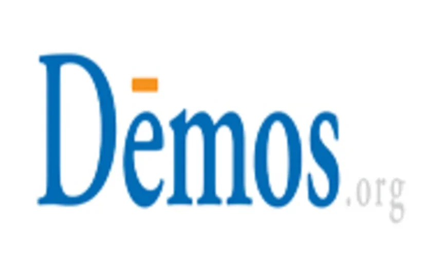 word "demos.org" in blue and grey font