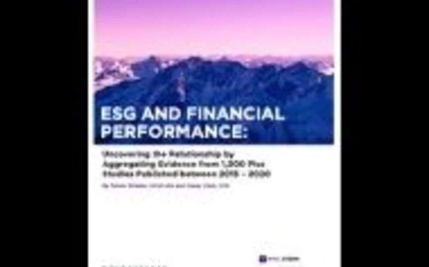 ESG and Financial Performance Cover