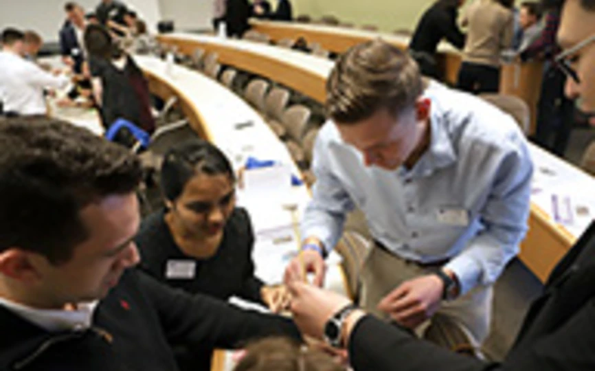 Group of students at Langone LAB: Spring 2018 Orientation