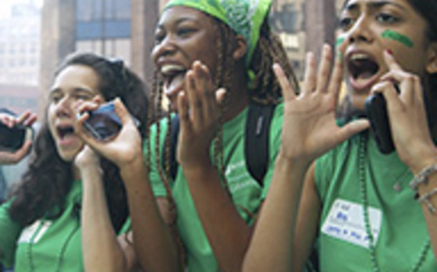 NYU Stern students cheering