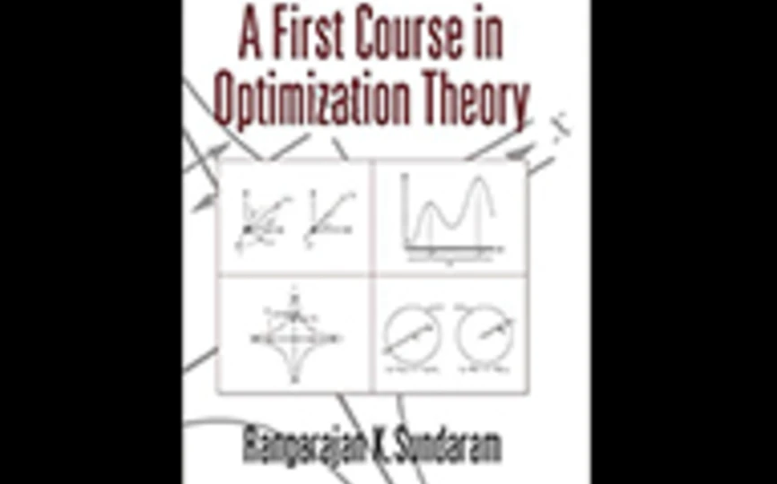 Cover of A First Course in Optimization Theory