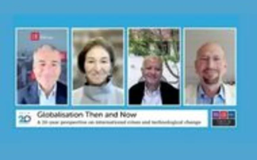 Screen shot of TRIUM 20th anniversary zoom panel