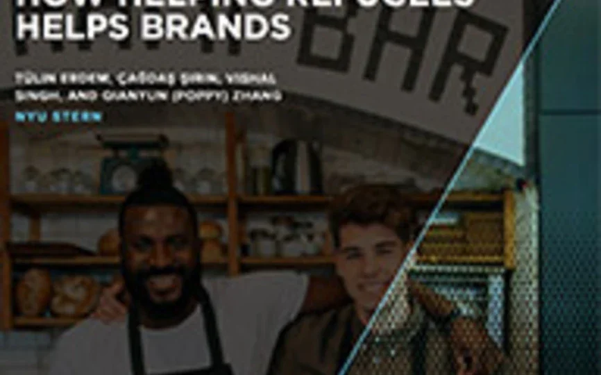 Cover of the How Helping Refugees Helps Brands Report 