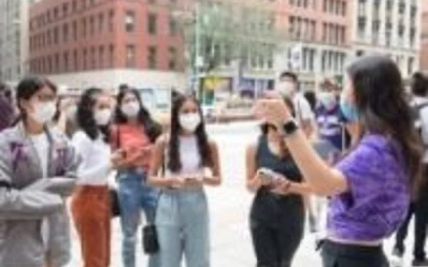 UC class of 2025 students outside on Gould Plaza