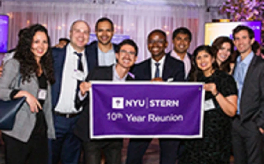A group of alumni at the 2019 NYU Stern Reunion
