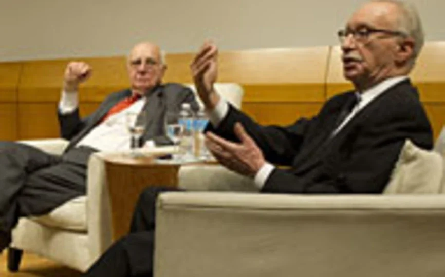 Federal Reserve Chairman Paul Volcker and Professor William Silber