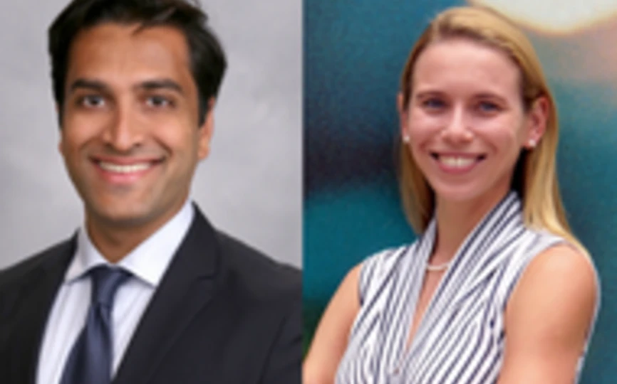 headshots of arpit gupta and sabrina howell