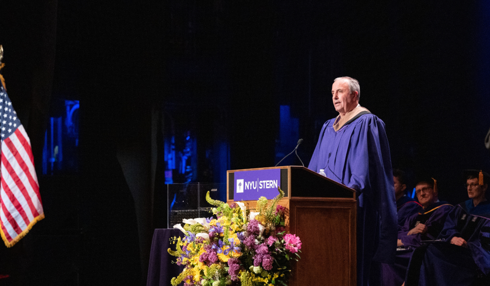 Carmine Di Sibio speaking at MS Convocation