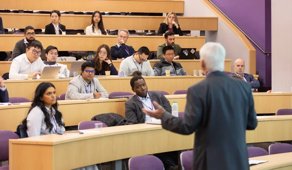 Rob Engle speaking at conference