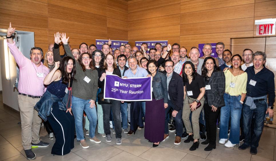 The Class of 1999 celebrating Reunion 2024 at NYU Stern