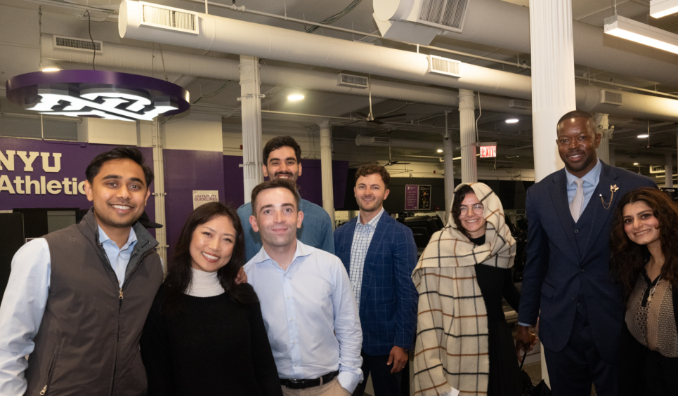 Stern at NYUAD MBA students in New York City to begin their summer module.