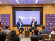 Chris Gallea (BS '88) and Professor Jonathan Haidt in conversation