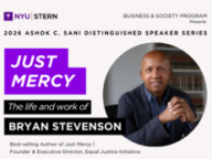 Sani Lecture Series ft. Bryan Stevenson Event Graphic
