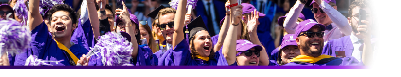 Group picture of NYU graduates celebrating