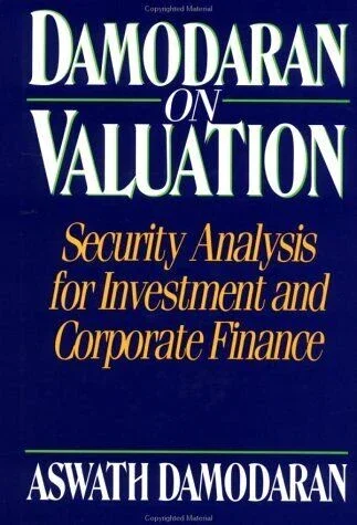 The cover for "Damodaran on Valuation."