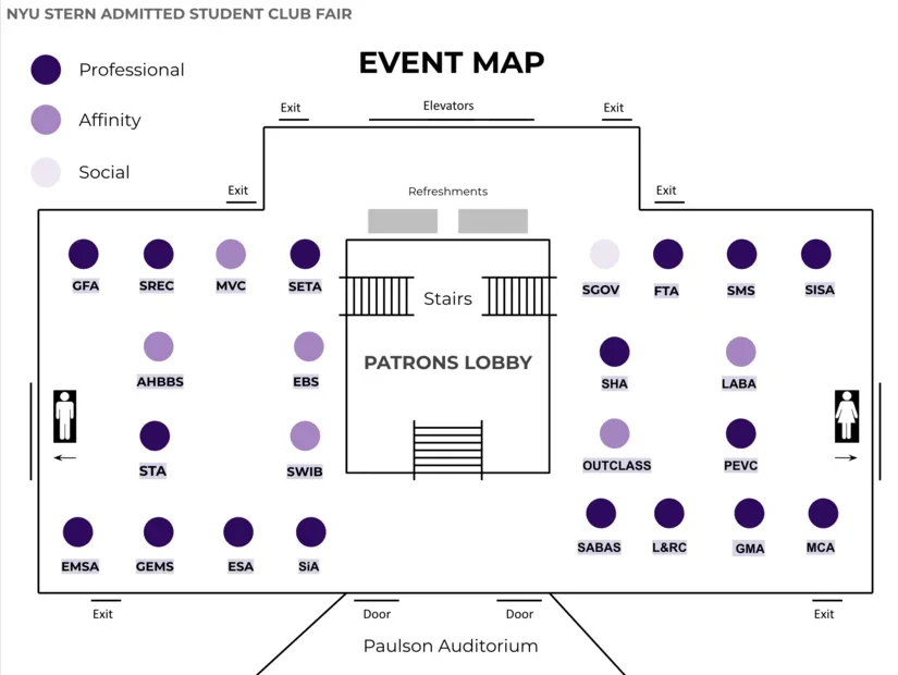Club Fair Map