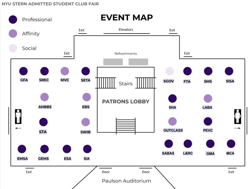 Club Fair Map