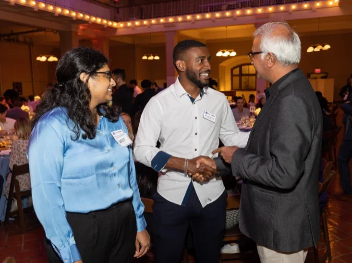 Dean Raghu Sundaram at an MBA Launch Event