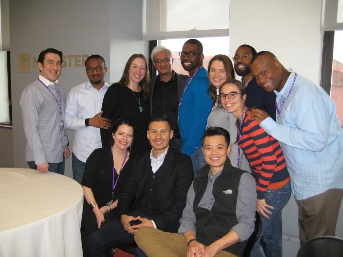 Dean Raghu Sundaram with EMBA DC students