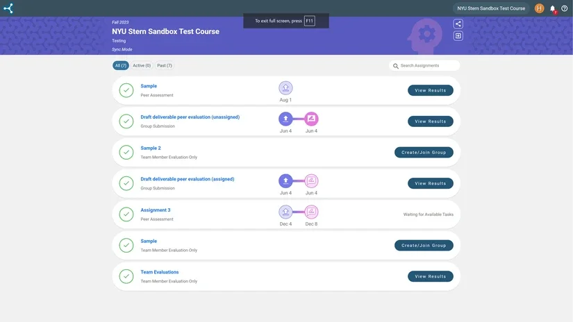Peerceptiv's Landing page
