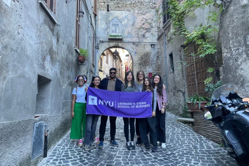 NYU Stern MBAs travel to Palombara Sabina, Italy as part of a Stern Solutions experiential learning project