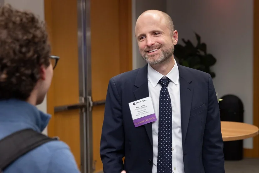 Eric Lipkind (MBA ’18), a Goldman Corporate Ambassador at the event
