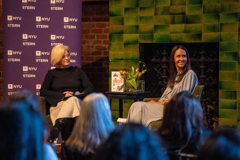 Stern alumnae gather at The Bowery Hotel for a fireside chat with Adriana Alcântara (GSAS MA ’00) and Susan Jurevics (MBA ’92)