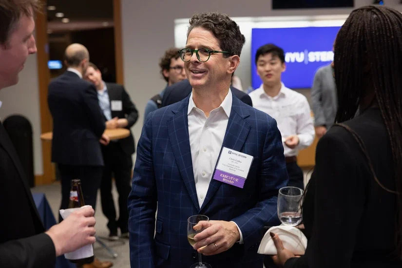 Chris Gallea at an event at Goldman Sachs for the Stern Corporate Ambassadors Program