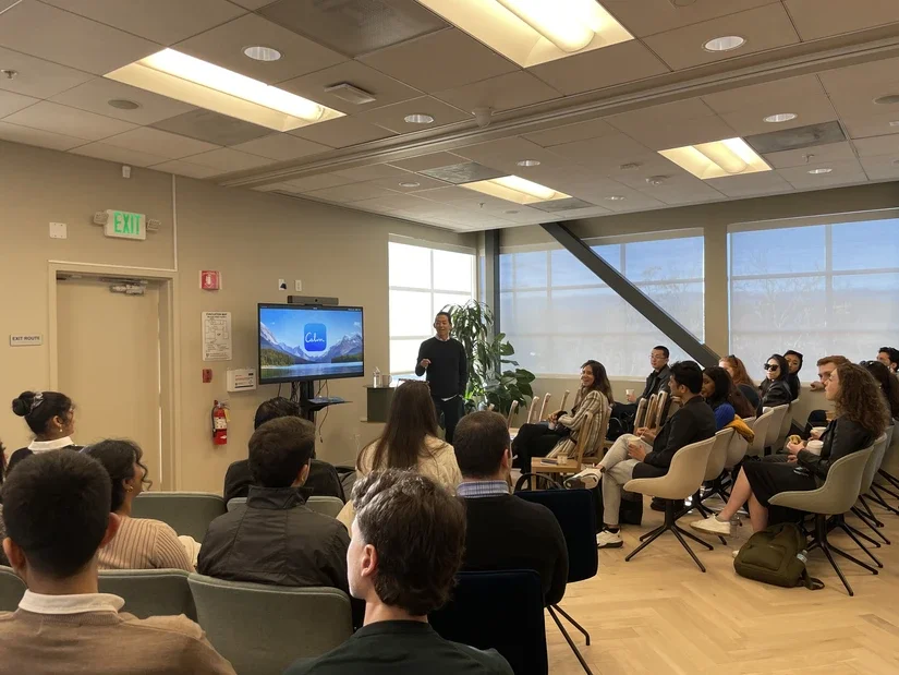 David Ko hosting students at Calm’s Palo Alto offices