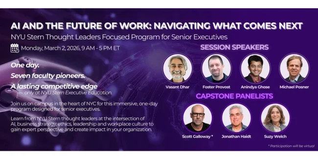 AI and the Future of Work: Navigating What Comes Next event poster