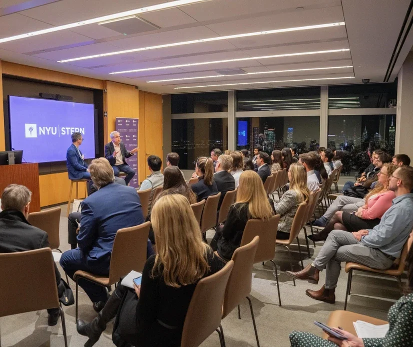 Alumni attending the fireside chat