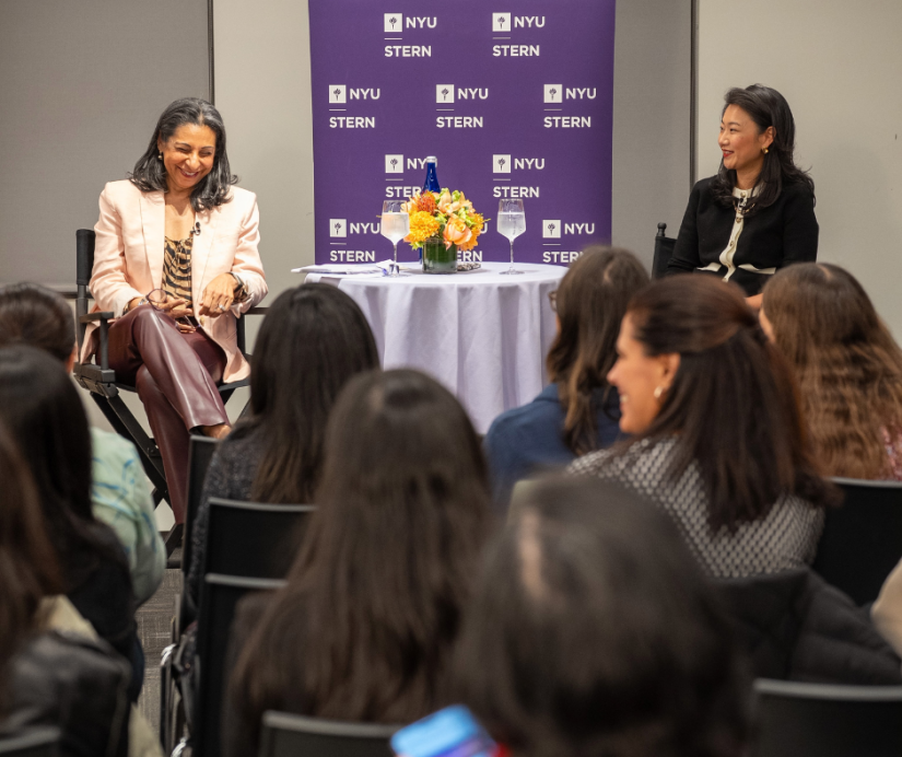 Tammy Henault (MBA ’14), and Professor Dolly Chugh held a discussion on leadership and building credibility