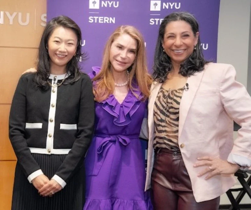 Tammy Henault (MBA '12), Liz Elting (MBA '92), and Professor Dolly Chugh