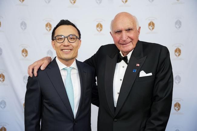 Ken Langone (right) and Tony Xu (left)