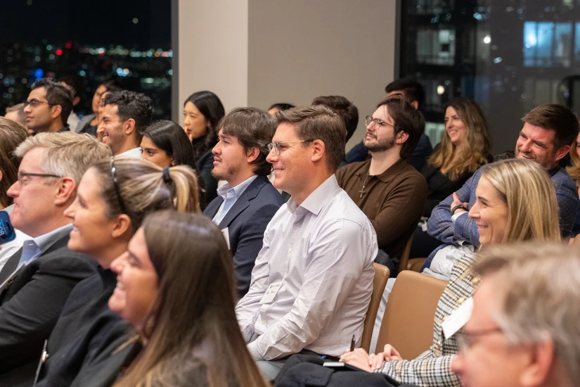 Participants at the Goldman Sachs event