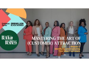 A slide from the Black in Business program