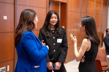 MSBAi Module 1 students chatting