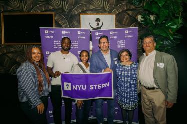 Francisco with the Stern Black and Latino alumni group (BALA)
