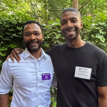 Earl Fitzhugh (MBA ’12, left) and Tony Watkins (MBA ’11, right)