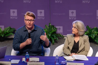 ballantyne and conway sitting on the panel
