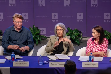 ballantyne, conway and dwyer sitting on the panel