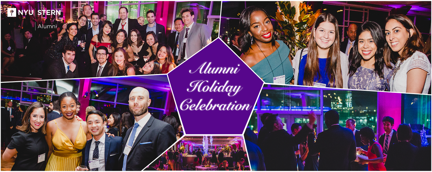 Alumni Holiday Celebration Collage Banner