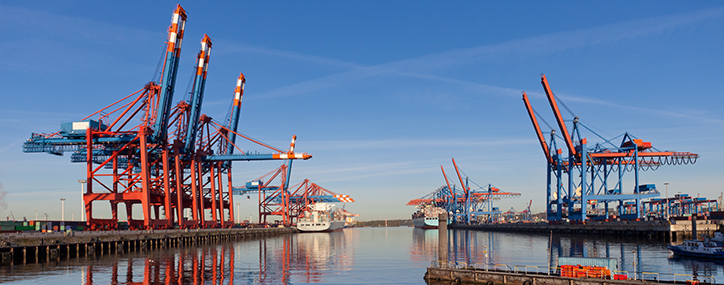 Harbor cranes