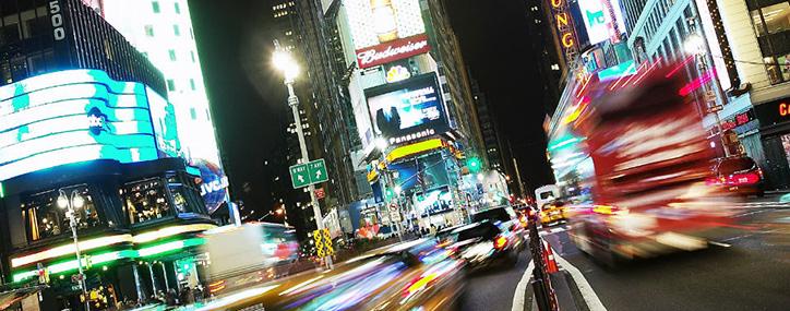 Midtown Manhattan at night